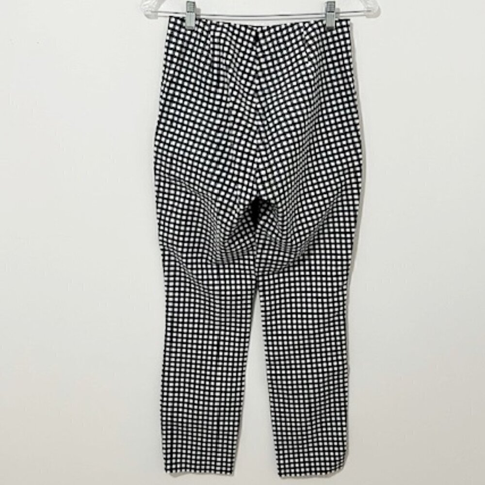 Rag & Bone Simone Slim Ankle Pants Black & White Gingham Women's Size 2 - Picture 4 of 5